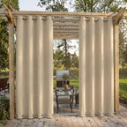 Blackout Outdoor Curtains with Eyelets – Waterproof Design