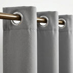 Blackout Outdoor Curtains with Eyelets – Waterproof Design