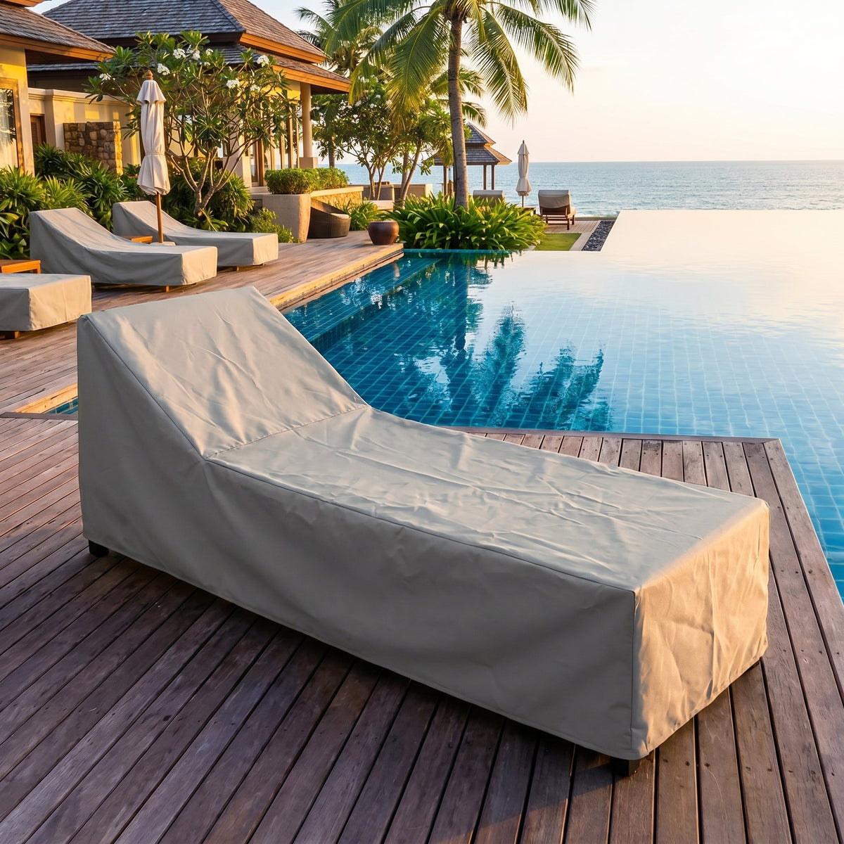 UV Resistant Waterproof Cover for Outdoor Deck Chairs