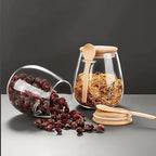 Eco-Friendly Glass Storage Jars for Coffee and Tea