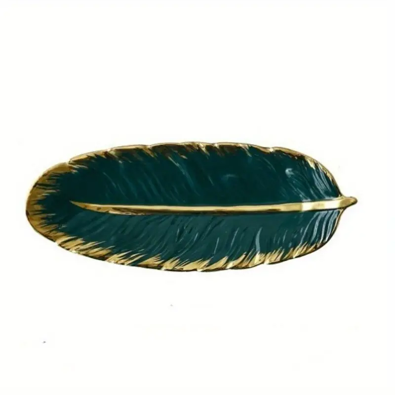 Jungle Green Leaf Serving Dish