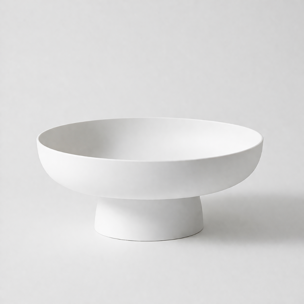 Decorative Pedestal Fruit Bowl for Kitchen Counter Serving