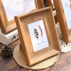 Table Stand Photo Frame with Wood Finish