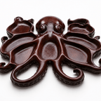 Octopus Design Wooden Serving Tray for Snacks