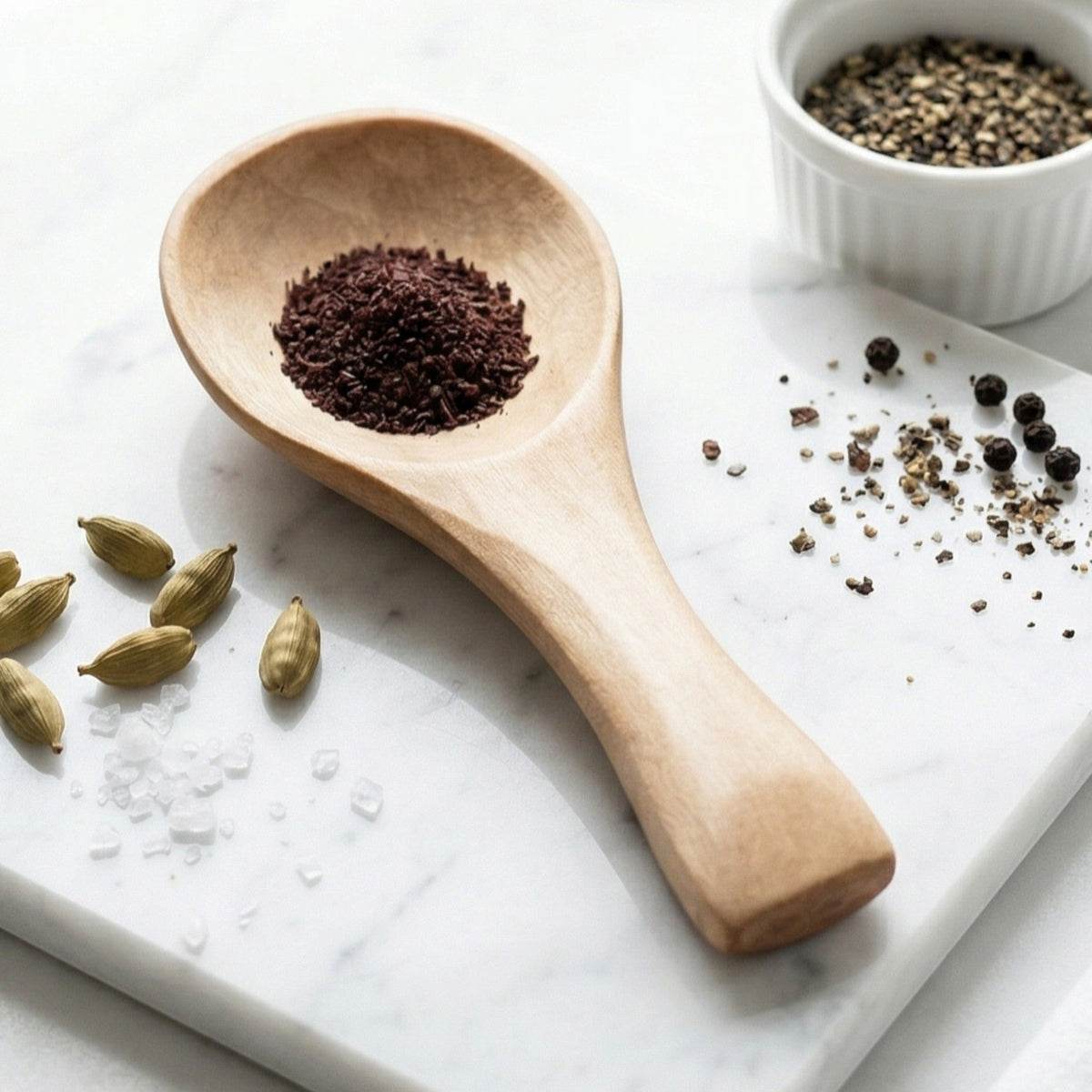 Wide Scoop Wooden Spoon for Spices