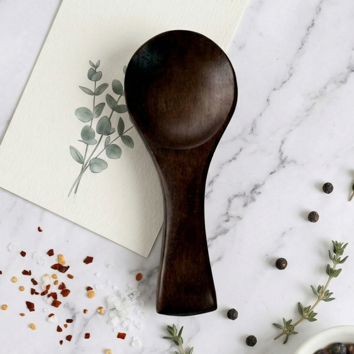 Wide Scoop Wooden Spoon for Spices