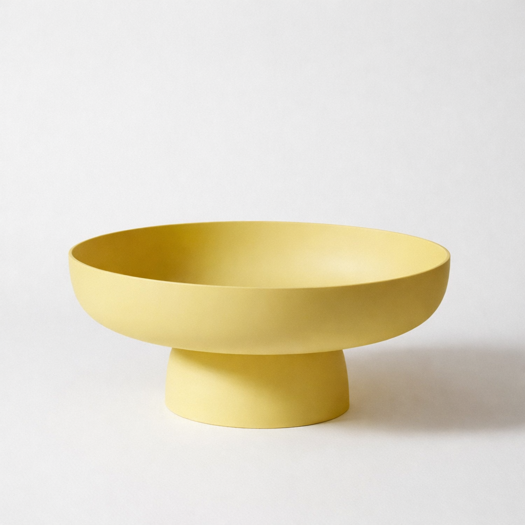 Decorative Pedestal Fruit Bowl for Kitchen Counter Serving