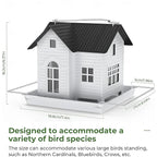 Solar-Powered Bird Feeder with LED Lights - Garden Design
